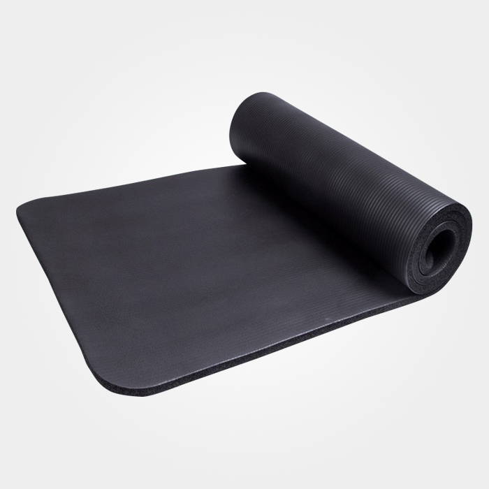 Gymnastics Exercise Yoga Mat (200 cm x 100 cm x 2.5 cm) Black